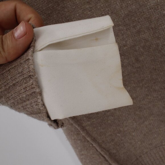 Brochu walker Sweater dress womens Medium Looker layered camel Wool Cashmere - Picture 5 of 16